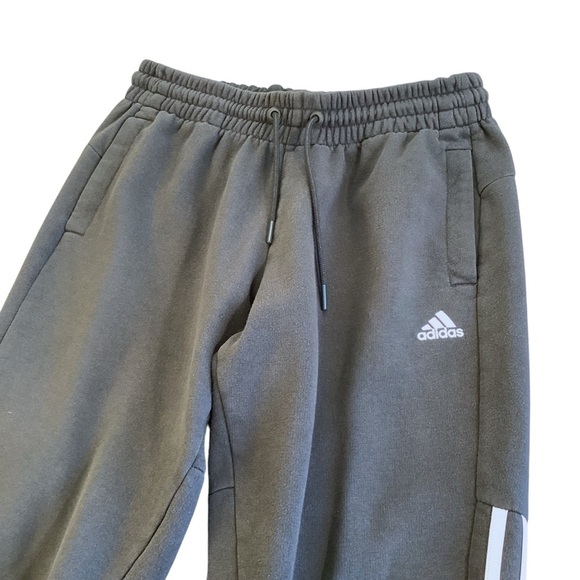 Adidas Men’s Grey Jogger Sweatpants, Size Small Style FS2774 - Picture 3 of 12